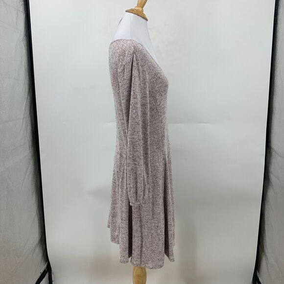 Saturday Sunday Knit Sweater Dress Women XS Anthropologie Space Dye Elastic Cuff - Picture 5 of 16